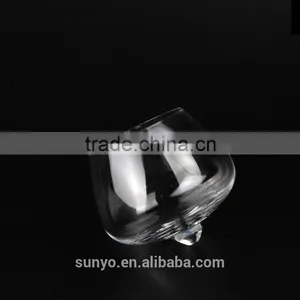 Lead-free Crystal Burgundy Stemless Wine Glass thumbnail-1