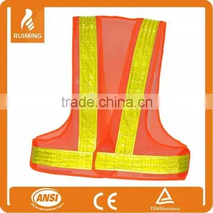 CE EN ISO 20471 Orange Safety Vest thumbnail-1