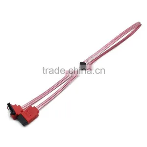 Double SATA 3.0 Cable 180 to 90 Degreen Popular Color thumbnail-1