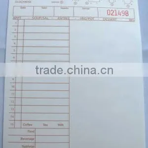 CT-T6997SP GUEST CHECKS FOR RESTANRANT USE FROM China thumbnail-1