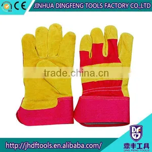 10.5 Inches Full Palm Cow Split Safety Glove Manufacturers thumbnail-1