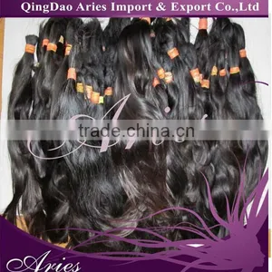 Brazilian Raw Virgin Remy Hair Unprocessed Bulk Hair thumbnail-1