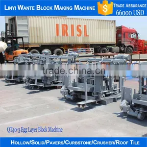 Equipment From China for the Small Business,QT40-3 Lightweight Movable Concrete Block Making Machine thumbnail-5