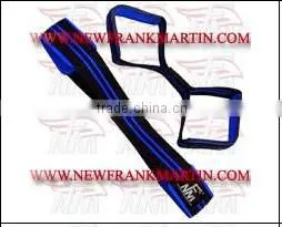 Black & Blue Durable Power Weightlifting Straps Made of High Quality 100% Cotton Material thumbnail-1
