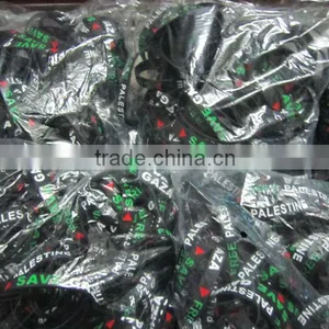 High Quality and Fast Delivery Personalized Palestine Rubber Wrist Bands ---- DH 17029 thumbnail-1