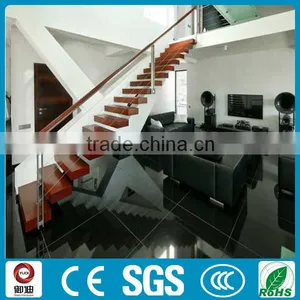 Invisible Single Stringer Stair for Floating Wood Staircase thumbnail-6