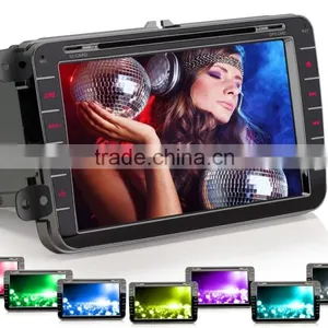 8" HD Car DVD/GPS Mp3 Player Radio Gps MAP For VW PASSAT SEAT Altea Sharan Multivan T5 thumbnail-4