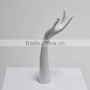 Jewelry Display Holder, White Fiberglass Mannequin Hand thumbnail-2