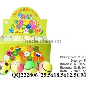 So Beautiful Hot Sale 63mm Watermelon Design Fluorescence Rubber Ball thumbnail-3