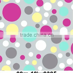 Lovely Circle Print Fannel Fleece Fabric thumbnail-1