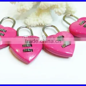 Factory Direct Cheap Price Zinc Alloy Eco-friendly Lovely Combination Lock For Charm Gifts Friends thumbnail-1