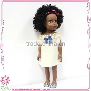 China Good Price Plastic Vinyl African Girl Dolls 18 Inch With CE Certificates thumbnail-4