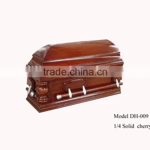 Solid Cherry Wooden Urn Cremation for Ashes thumbnail-1