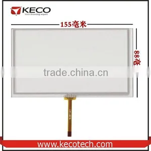 6.2" Inch General 4 Wire Resistive 155*88 155mm*88mm HSD062IDW1 Touch Glass Digitizer Screen thumbnail-1
