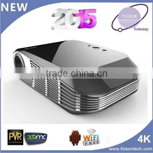 Foisonth LED Projector Supports Flash 11.11080P Multi-video Decoders Android 4.4 Smart Projector thumbnail-3