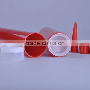 320ml High Quality Empty Plastic Tube High Temperature Silicone Sealants Tube thumbnail-2