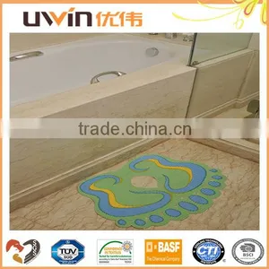Foot Shape Fancy Bath Mat Pvc Foam Washable Anti-slip Bathroom Carpet thumbnail-1
