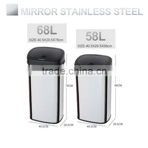 8 10 13 Gallon Infrared Touchless Dustbin Stainless Steel Waste Bin Type of Waste Bin SD-007 thumbnail-3