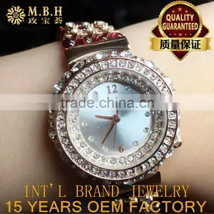 Factory Wholesale Hot Fashion Cai Bao Jewelry 925 Silver Inlaid Natural Garnet Watch Bracelet Female thumbnail-1