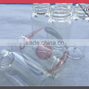 Clear Tube Bottle, Sample Vials, Glass Bottles for Sample Testing With Plastic Cap Quality Choice thumbnail-1