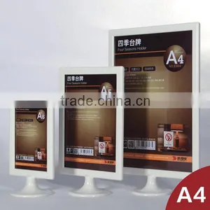 A4/A5/A6 Tabletop Plastic Menu Holder Display Stand for Restanrant thumbnail-2