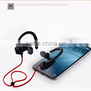 Jogging Sport 4.1 Bluetooth Headset Wireless Earphone With Built in Mic Binaural Headset Hanging Earphone thumbnail-2