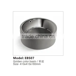 Luxury Hotel Decorated Ceramic Wash Basin EBS07 thumbnail-1