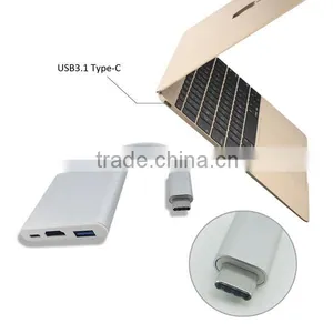 2016 Newest Design Usb3.1 Type c Hub Adapter for Laptop thumbnail-4