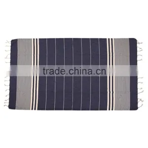 Hot Sale Super Soft Cotton Beach Towel Strip Cotton Beach Towel Yarn Dyed Beach Towel thumbnail-2