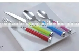 Plastic Handle Stainless Steel Cutlery Set thumbnail-1