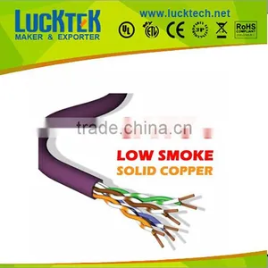 Purple LSZH Cat.5e UTP Solid Cable Pure Copper 24AWG 1000FT thumbnail-1