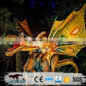 OA6111 Animatronic Dragon Western Smoking Dragon For Theme Park thumbnail-1