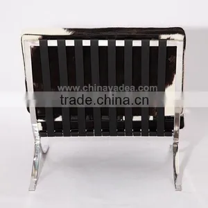 Cowhide Barcelona Chair for Living Room thumbnail-6