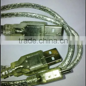 New 2in1 Gold Plated Mini Usb2.0 Charging Port Cable thumbnail-1