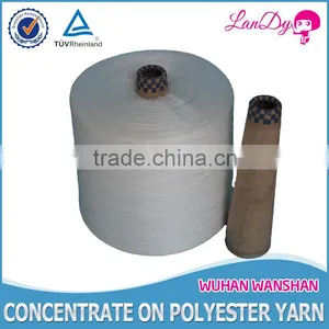 Cheapest 12s/3 Raw White Spun Polyester Yarn for Knitting and Weaving thumbnail-3