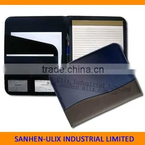 MICROFIBER AND PU MATERIAL PORTFOLIO WITH 20 SHEETS NOTEPAD thumbnail-1