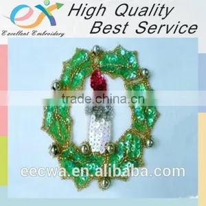 Factory Custom Iron-on Embroidery Sequins Logo thumbnail-6