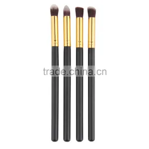 4pcs/set Professional Eye Brushes Set Eyeshadow Foundation Mascara Blending Pencil Brush Makeup Tool Cosmetic Black thumbnail-5