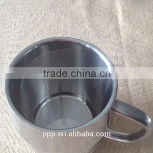 450ml 2014 Hot Selling Eco-friendly FDA LFGB Double Layer Stainless Steel Coffee Mug Cup Tumbler thumbnail-4