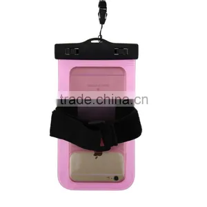 PVC Material Apple Phone Compatible Brand IPX8 Waterproof Bag for Phone Cover With Armband thumbnail-5