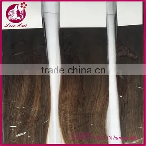 #2/#8 Ombre Color Jumbo Braiding Hair Human Hair Weaving Peruvian Grade 7A Quality thumbnail-1