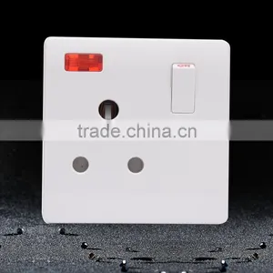 Hot Sale Round Pin Electrical Switch Socket With Neon thumbnail-1