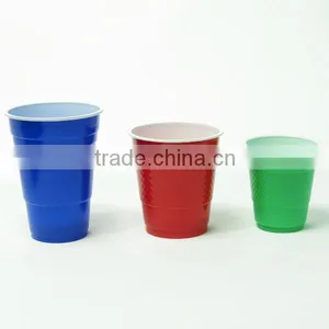 Color Cups Professional Factory Double Tone Disposable Plastic Cup Party thumbnail-1