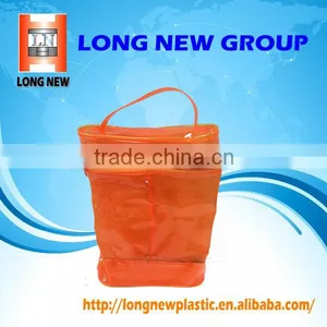 Orange PVC Bag With Zipper thumbnail-1