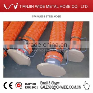 PVC Guard Nylon Braided Cover Flexible Hose With Flange thumbnail-3