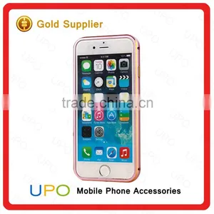 [UPO] Clear Slim Transparent Hard PC Plastic Back Cover Aluminum Alloy Frame Bumper Case for IPhone 6/ 6 Plus thumbnail-5