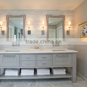 Modular European Style Wood Rotating Bathroom Mirror Cabinet thumbnail-3