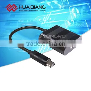 Black Case With Reversible Type c Cable Male to HDMI Female Port thumbnail-1
