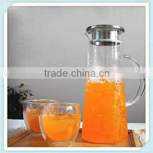 High Borosilicate Double Wall Glass Teapot New Desin Double Wall Glass Tea Infuser for Sale thumbnail-1