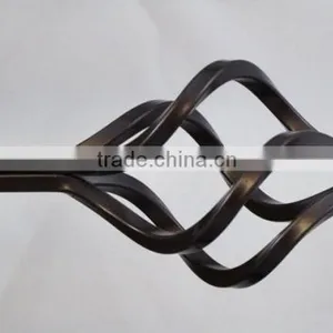 Forged Iron Birdcage Window Drapery Rod Set thumbnail-1